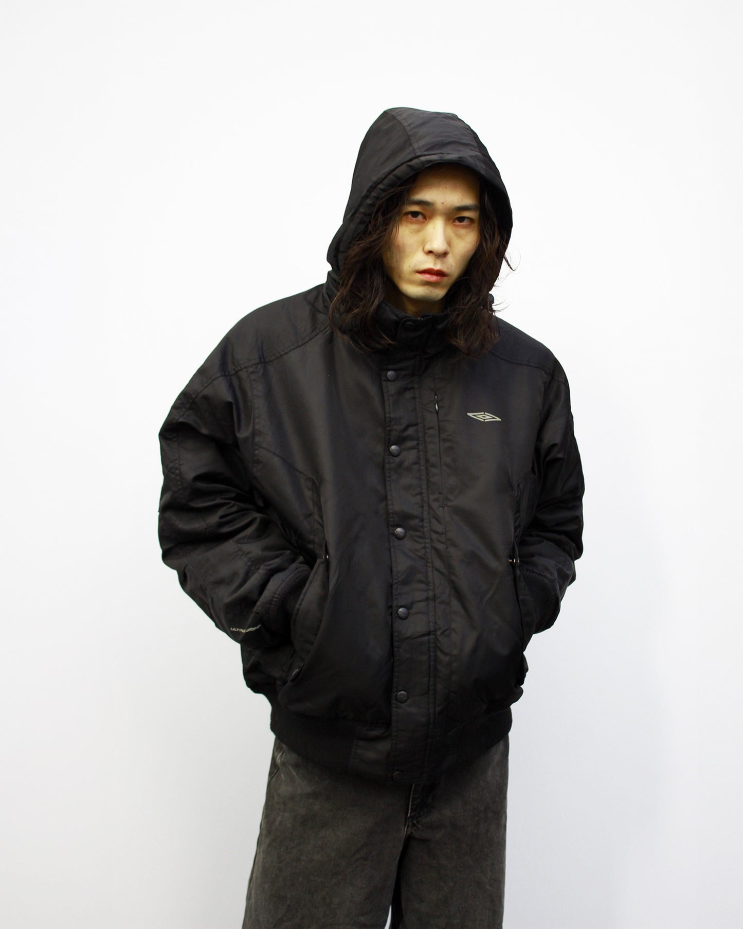 UMBRO 2000's Hooded Bomber Over Jacket