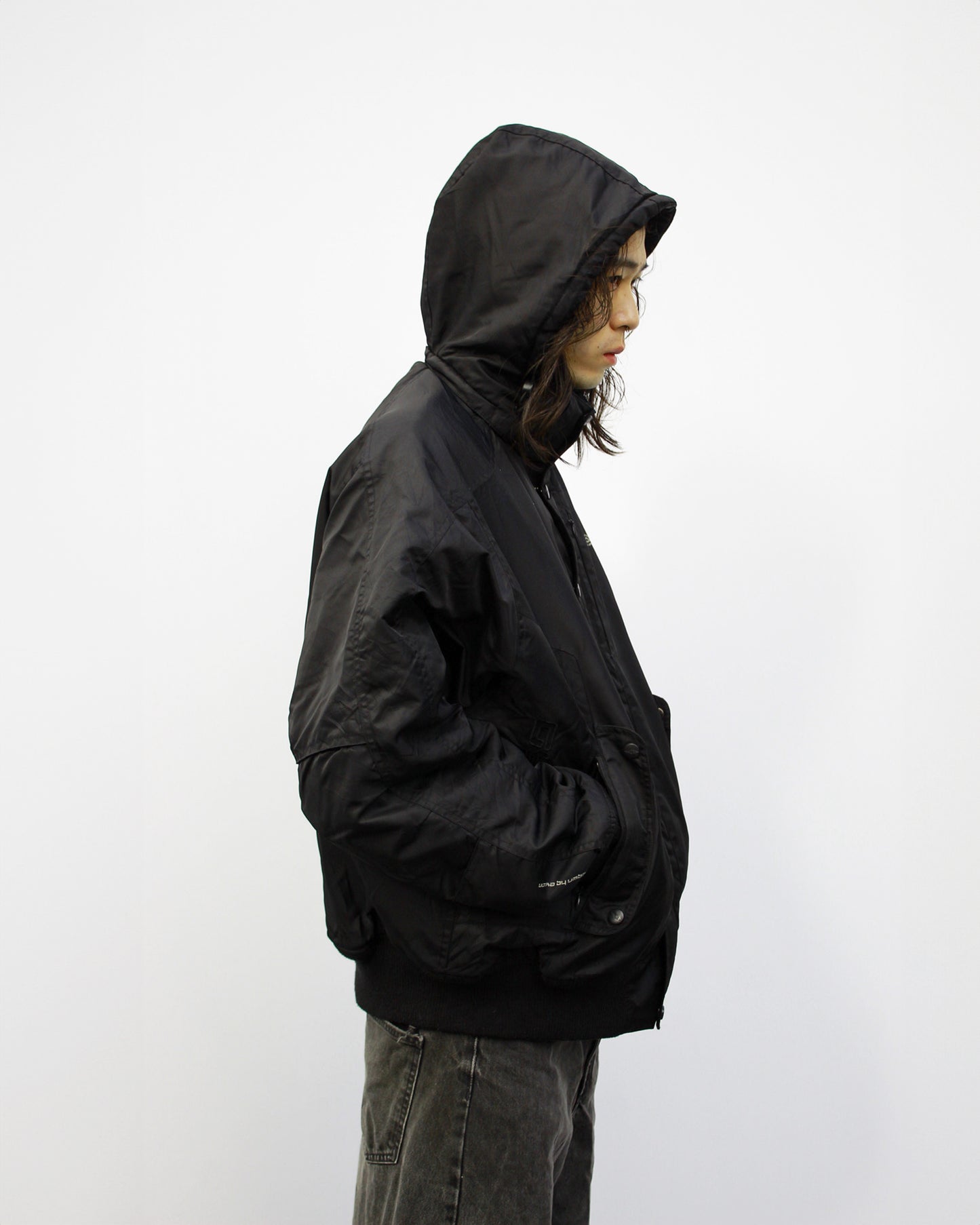 UMBRO 2000's Hooded Bomber Over Jacket