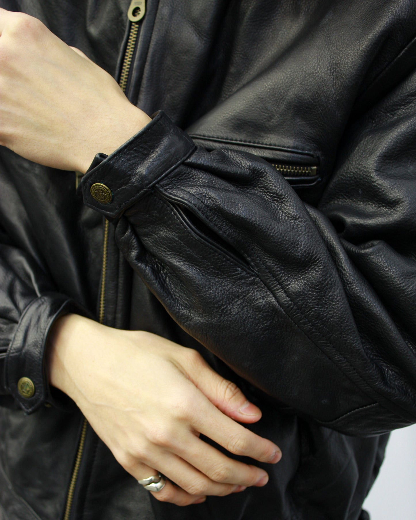 1990's Leather Drizzler Jacket