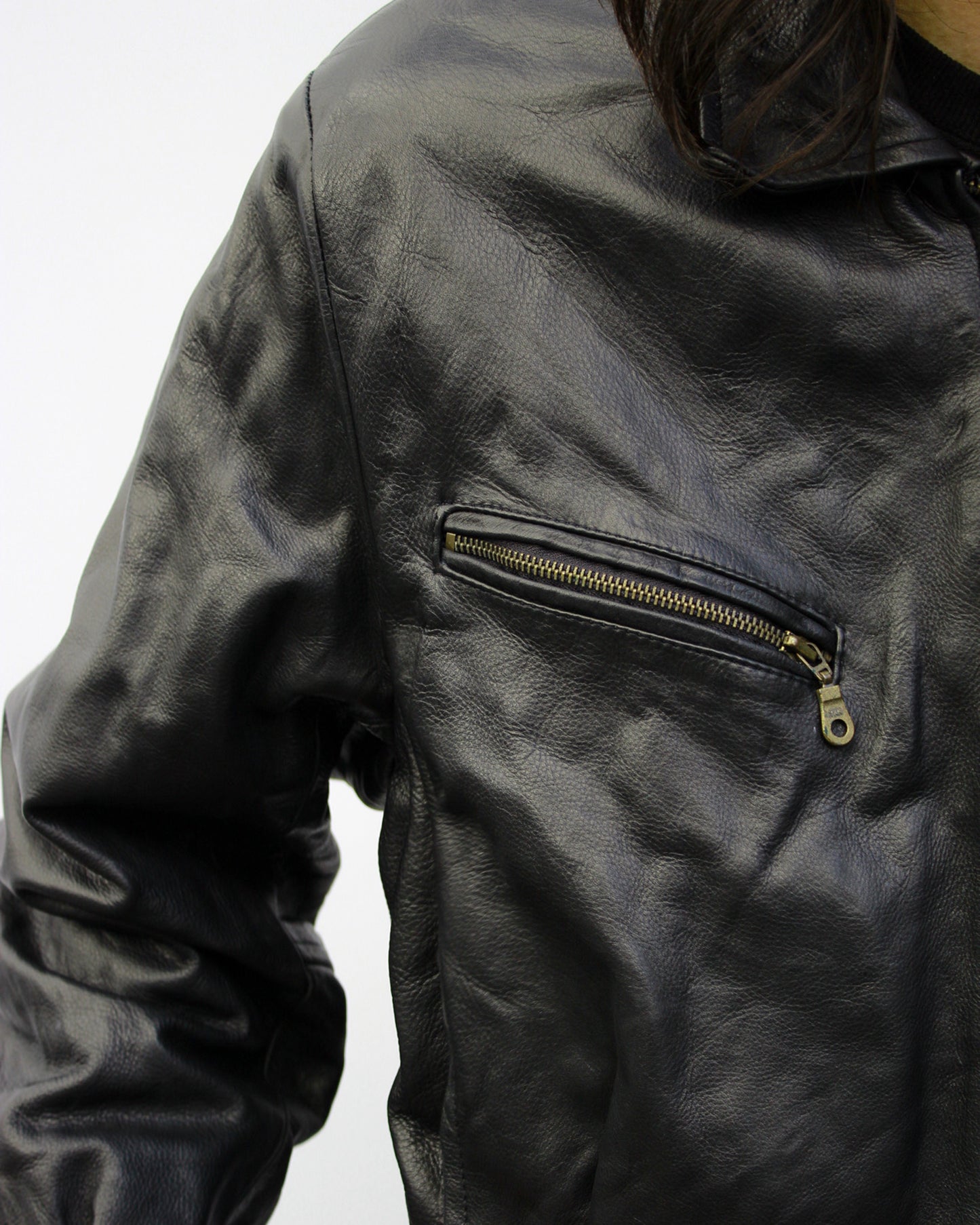 1990's Leather Drizzler Jacket